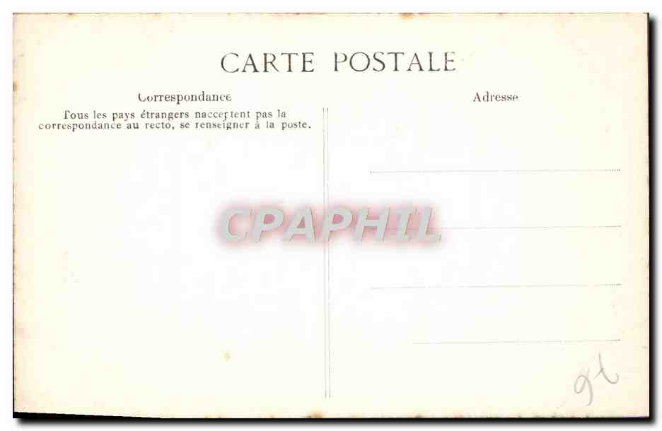 CPA Rouen Cathedrale Portail des Libraires Medaillons Une femme assise sur un lion attributions de la force chretienne — Verso