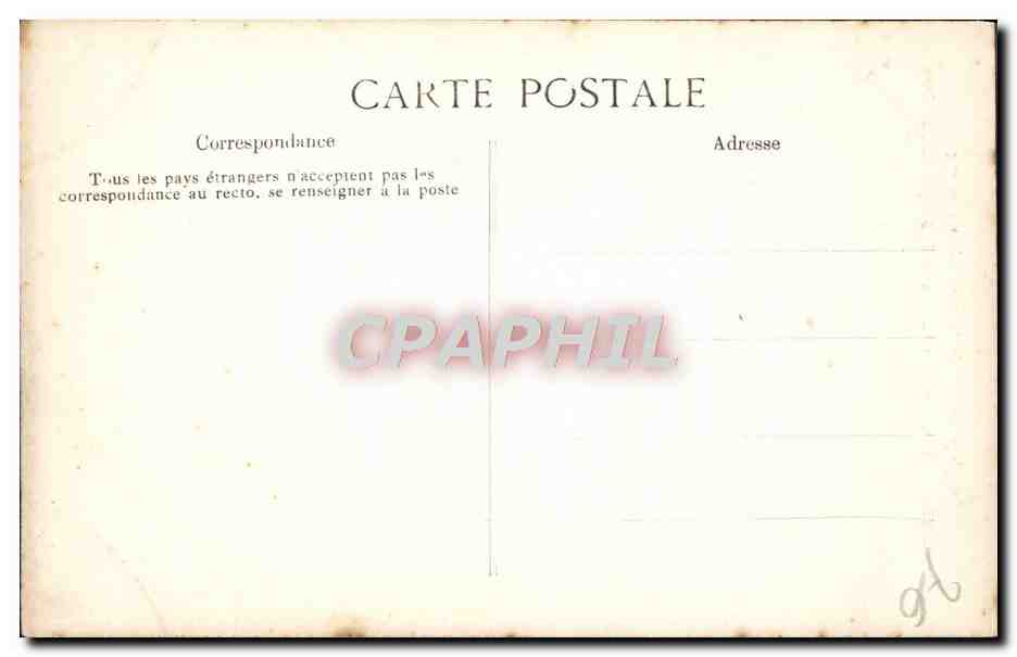 CPA Rouen Cathedrale Portail des Libraires Medaillons Femme a corps d'oiseau agitant une draperie — Rückseite