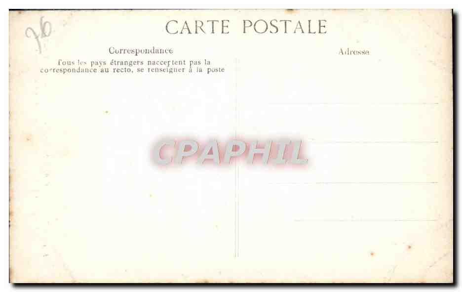 CPA Rouen Cathedrale Portail des Libraires Medaillons Narquoise physionomie d'un oiseau a tete de femme — Rückseite