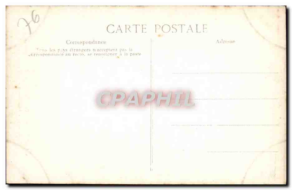 CPA Rouen Cathedrale Portail des Libraires Medaillons la creation Cain tue Abel — Rückseite