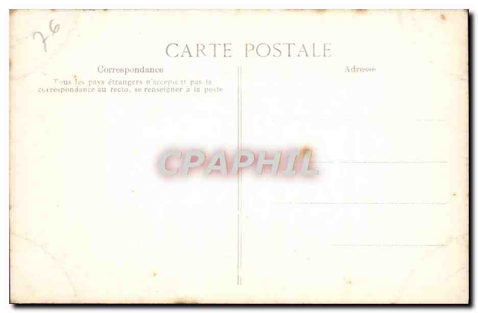 CPA Rouen Cathedrale Portail des Libraires Medaillons Cain et sa femme au milieu de leur troupeau  — Rückseite