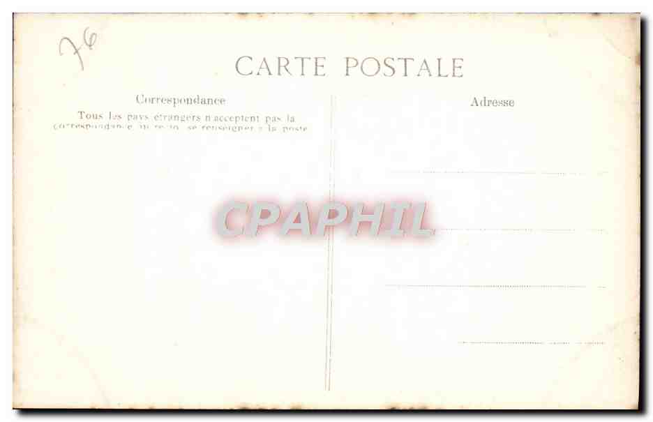 CPA Rouen Cathedrale Portail des Libraires Medaillons La creation Cain en compagnie de sa femme au travail — Rückseite