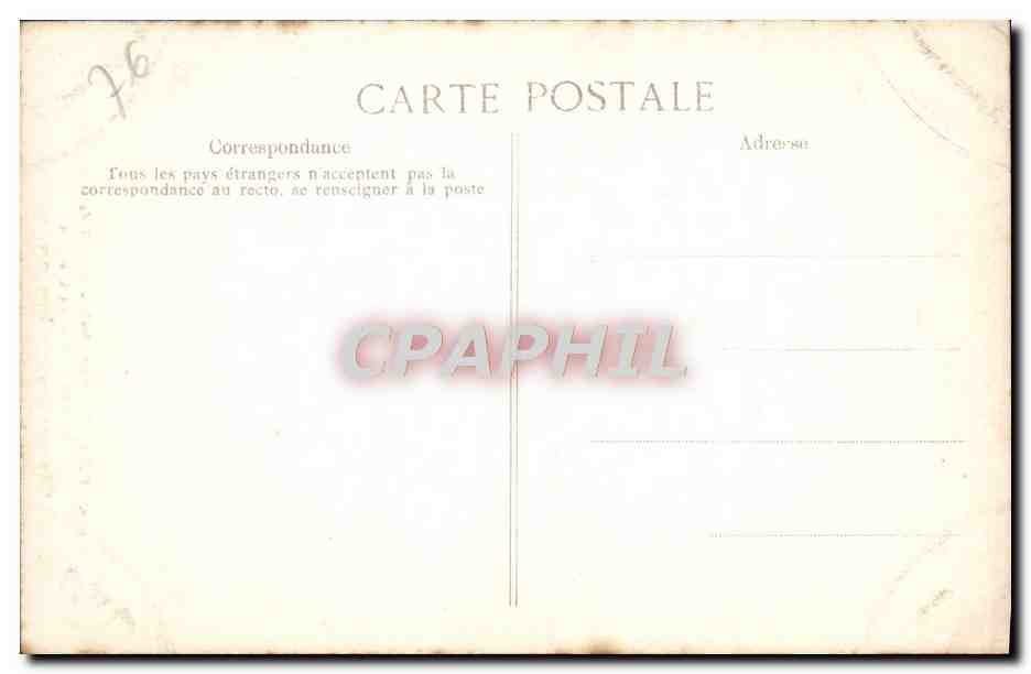 CPA Rouen Cathedrale Portail des Libraires Medaillons La creation Cain et Abel font leurs presents au seigneur  — Rückseite