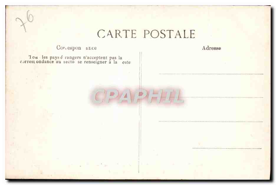CPA Rouen Palais de Justice L'Aile de la Cour d'Appel — Verso