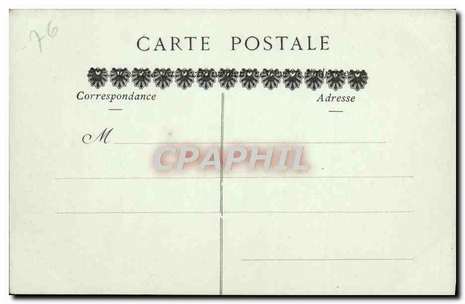 CPA Rouen Fontaine de la Crosse — Verso