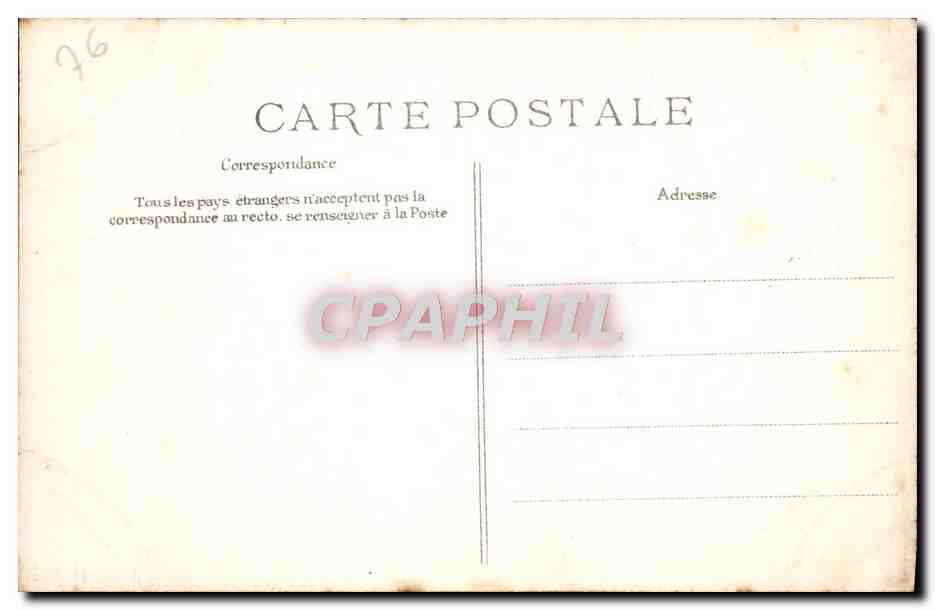 CPA Rouen La Cathedrale Portail des Libraires Medaillons La creation Le createur separe les eaux de la terre — Rückseite