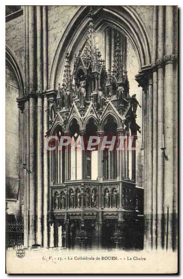CPA Rouen La Cathedrale La chaire