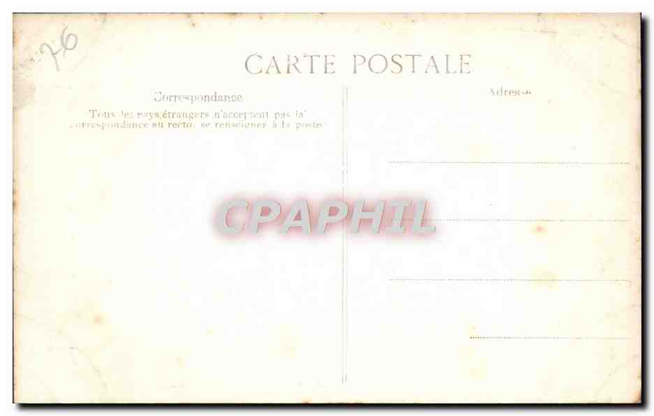 CPA Rouen La Cathedrale Portail des Libraires Medaillons La creation Le createur tenant le disque de la creation  — Rückseite