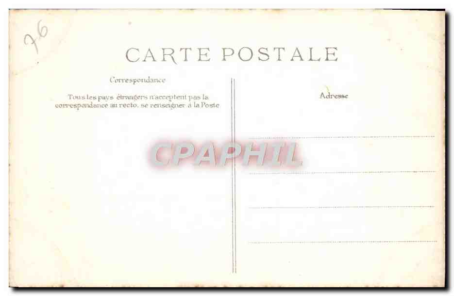 CPA Rouen La Cathedrale Portail des Libraires Medaillons La creation Les trois personnes divine — Rückseite