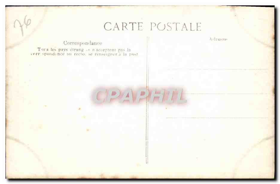 CPA Rouen La Cathedrale Portail des Libraires Medaillons La creation Le createur tenant le disque Eve — Verso