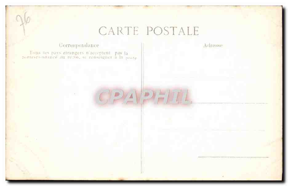 CPA Rouen La Cathedrale Portail des Libraires Medaillons La creation Adam et Eve occupes a leurs travaux — Verso