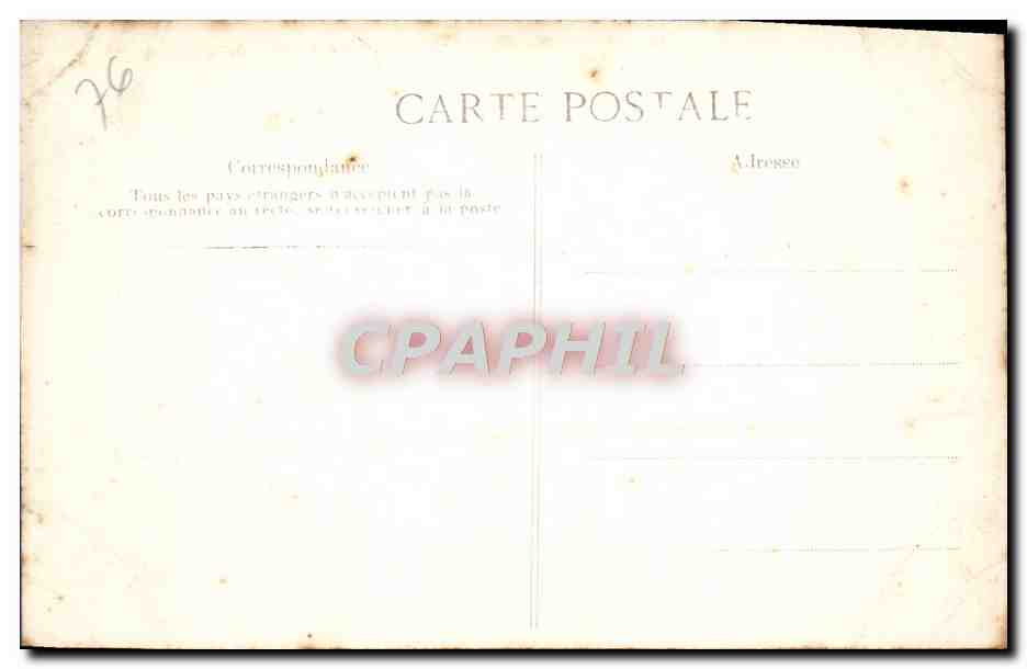CPA Rouen La Cathedrale Portail des Libraires Medaillons La creation Le createur remet a Adam une beche et les vetement — Rückseite