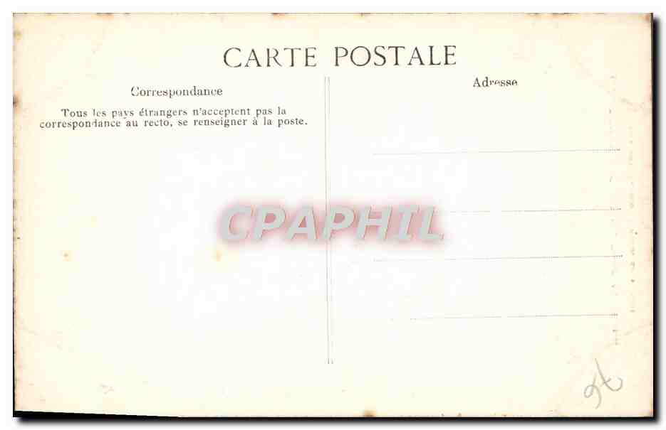 CPA Rouen La Cathedrale Portail des Libraires Medaillons Homme a queue de serpent — Rückseite
