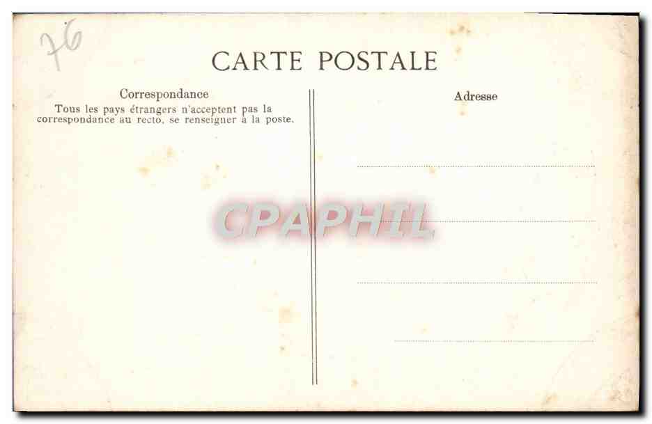 CPA Rouen Place Barthelemy Portail Central de l'eglise St Maclou Le jugement dernier — Verso