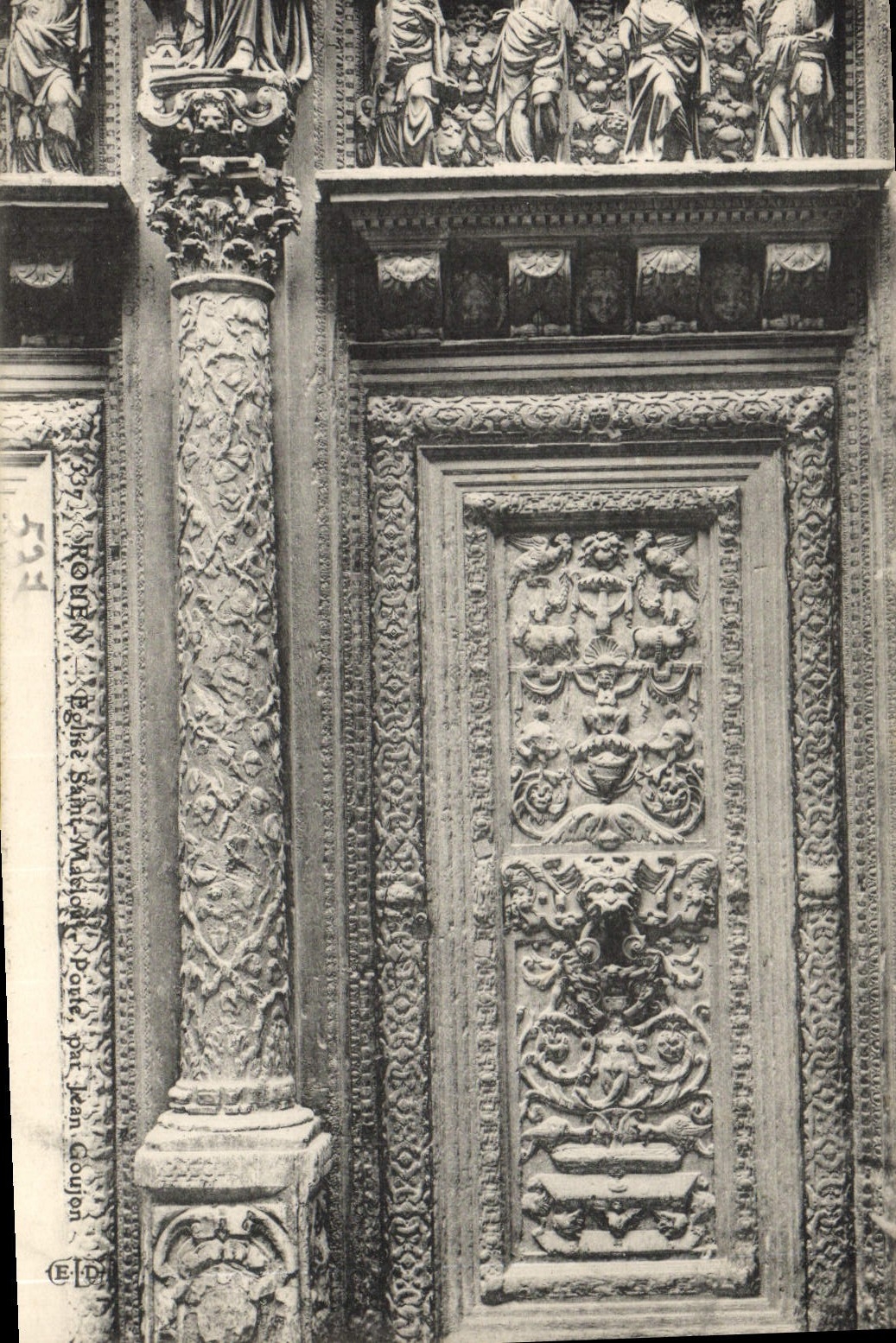 CPA Rouen Eglise Saint Maclou Porte par Jean Goujon 