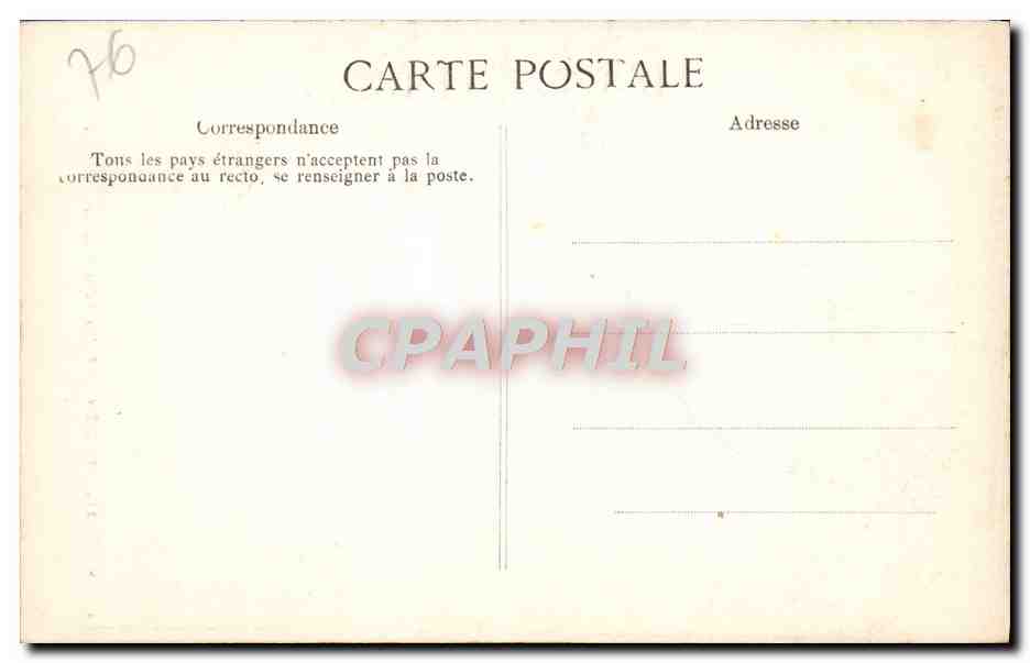 CPA Rouen Eglise Saint Maclou Orgues — Verso