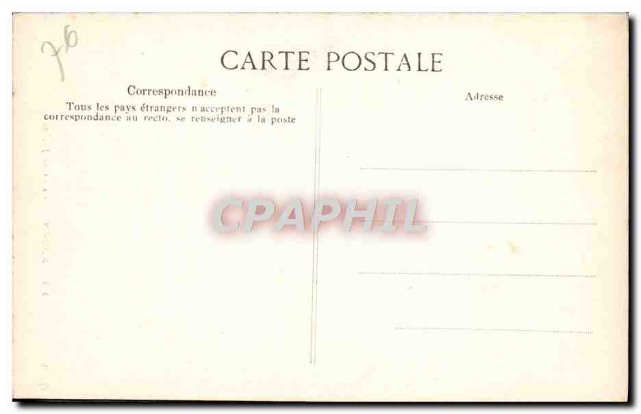 CPA Rouen Le Palais de Justice — Rückseite