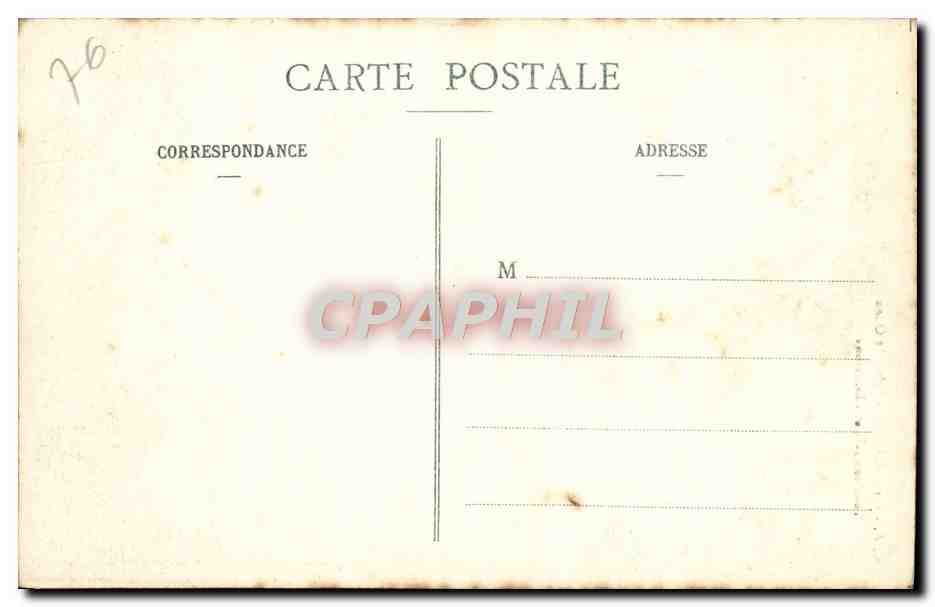 CPA Rouen L'Eglise Saint Ouen Tour Centrale et Clochetons — Verso