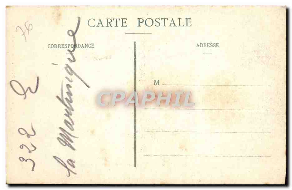 CPA Rouen Eglise Saint Ouen Piliers a l'entree de la nef — Verso