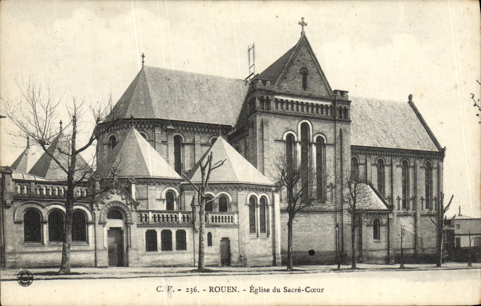 CPA Rouen Eglise du Sacre Coeur