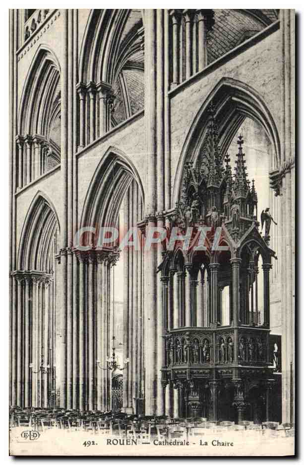 CPA Rouen Cathedrale La Chaire