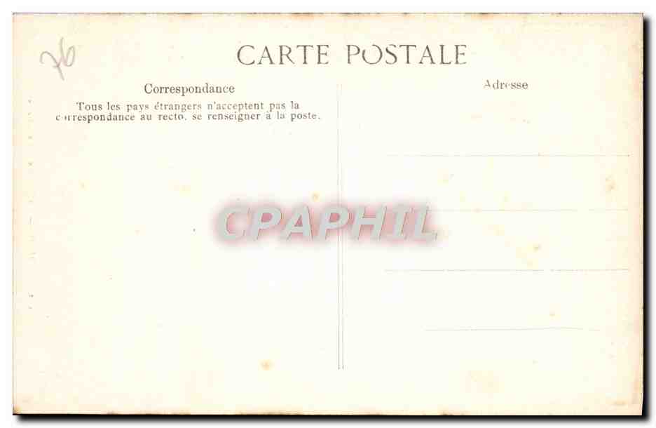 CPA Rouen Cathedrale La Chaire — Verso