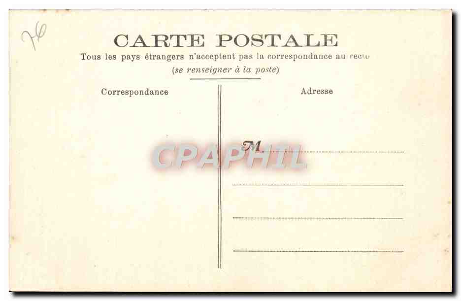 CPA Rouen La Cathedrale Tympean de la Porte Saint Jean Baptiste La decollation de St Jean Baptiste  — Verso