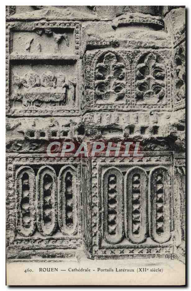 CPA Rouen Cathedrale Portails Lateraux