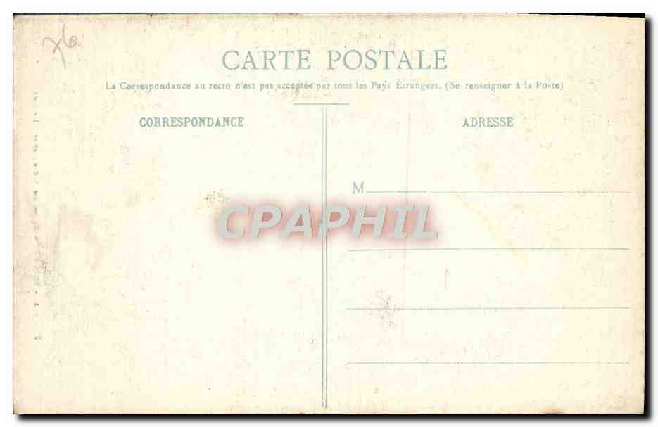 CPA Rouen Eglise du Sacre Coeur La nef — Verso