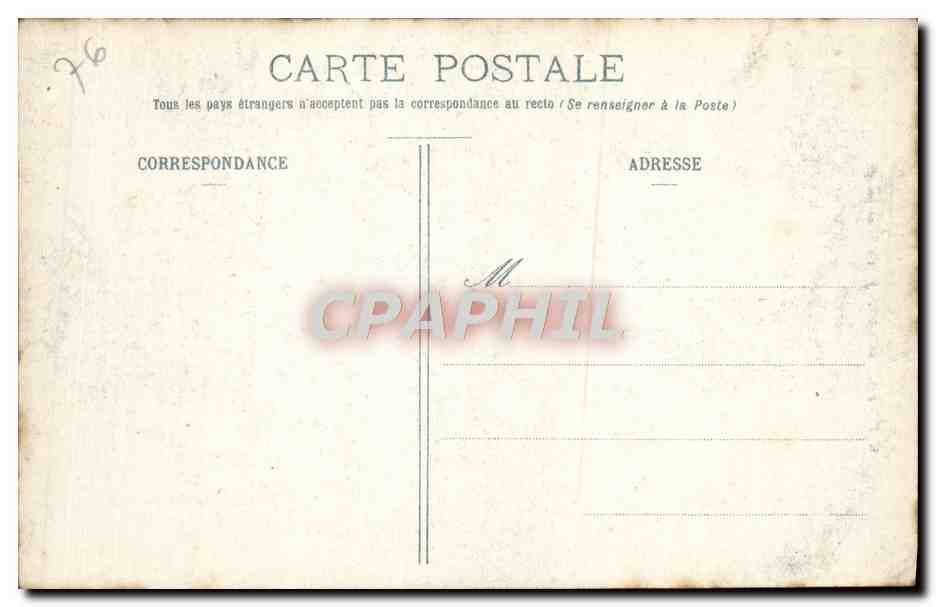 CPA Rouen Eglise Saint Joseph — Verso