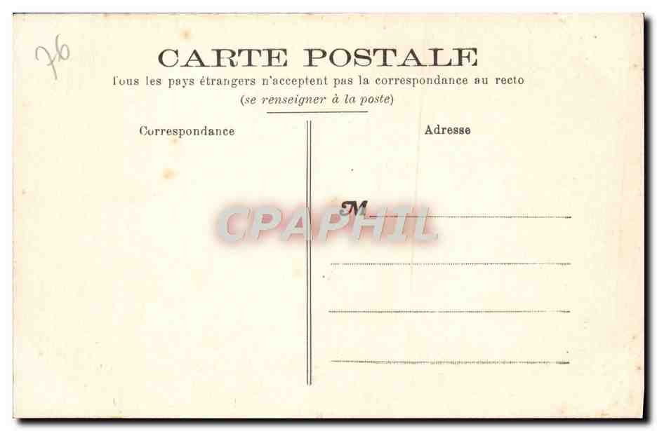 CPA Rouen La Cathedrale Tympan du Portail des Libraires Le jugement dernier — Verso