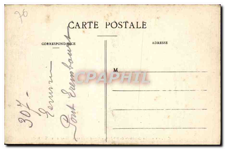 CPA La Cathedrale de Rouen Portail Saint Etienne Chapiteaux Lion — Verso