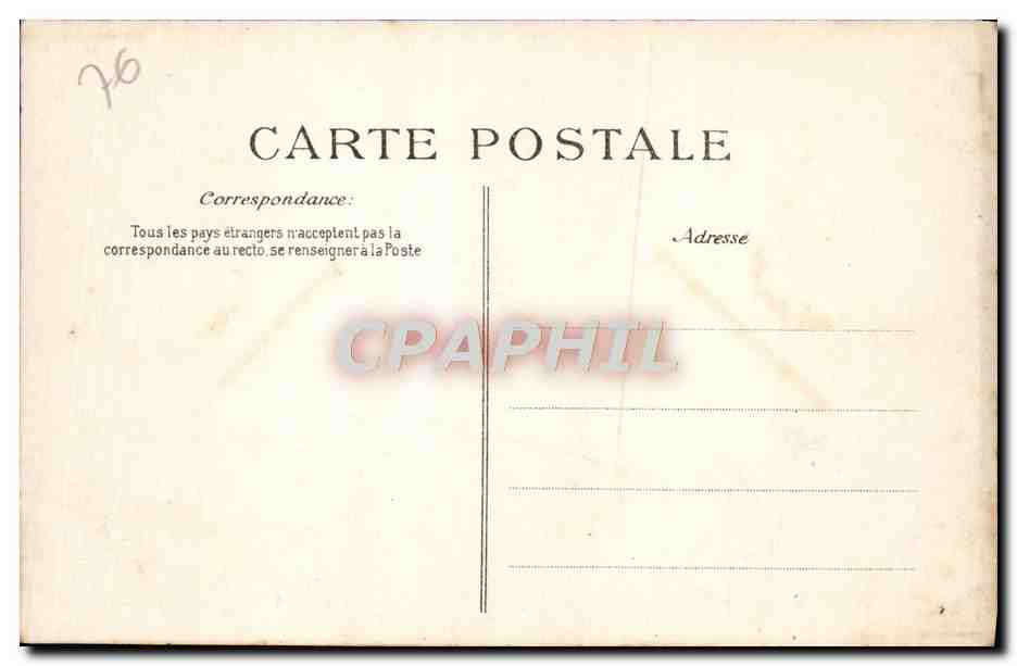 CPA Rouen Cathedrale Trone Pontifical — Rückseite