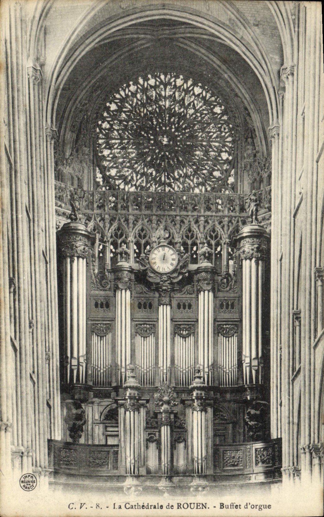 CPA La Cathedrale de Rouen Buffet d'orgue orgue