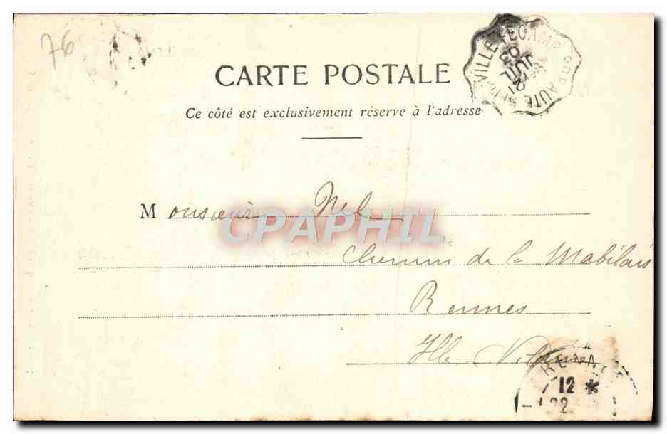 CPA Fecamp Reliquaire du Precieux Sang — Rückseite