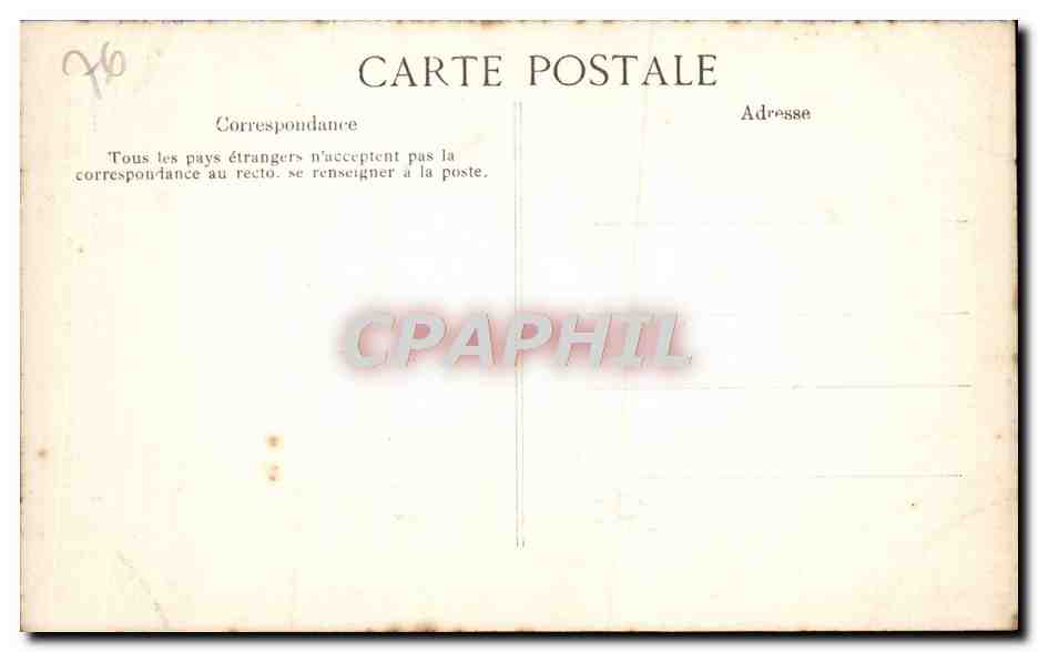 CPA Rouen Cathedrale Portail des Libraires Medaillons Centaure arme d'un glaive et bouclier  — Verso