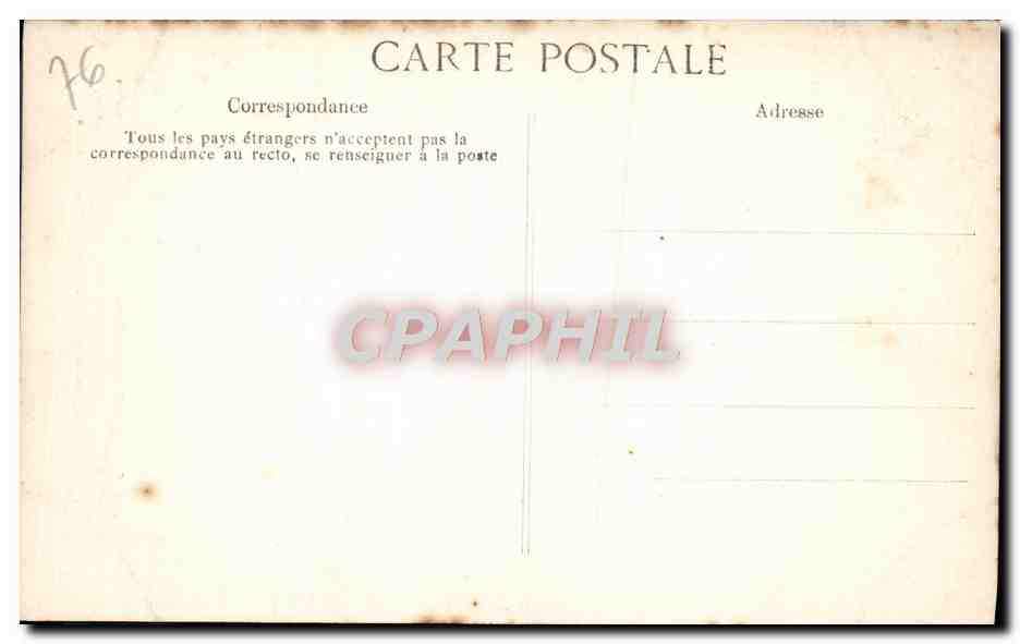 CPA Rouen Cathedrale Portail des Libraires Medaillons Monstrueux dragon dont les pattes le ventre et la queue  — Verso