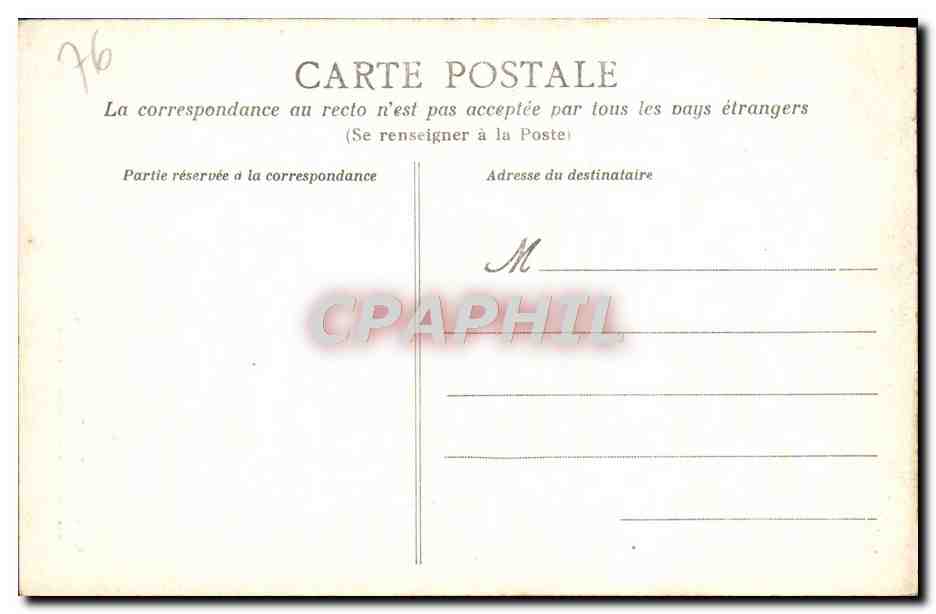 CPA Rouen Tombeau du cardinal Maurice — Rückseite