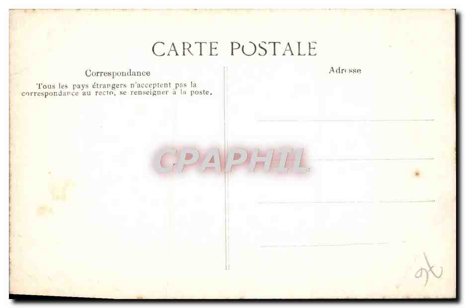 CPA Rouen Cathedrale Portail des Libraires Medaillons Centaure pieds de porc queue de reptile Arbalete Cochon Crocodile — Verso