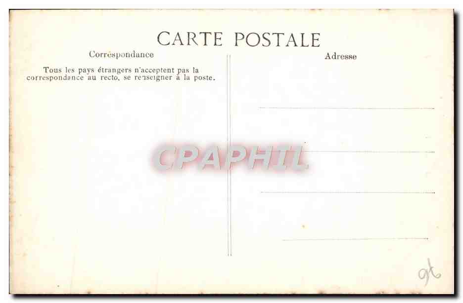 CPA Rouen Cathedrale Portail des Libraires Medaillons Homme a corps de lion et queue de reptile Crocodile — Verso