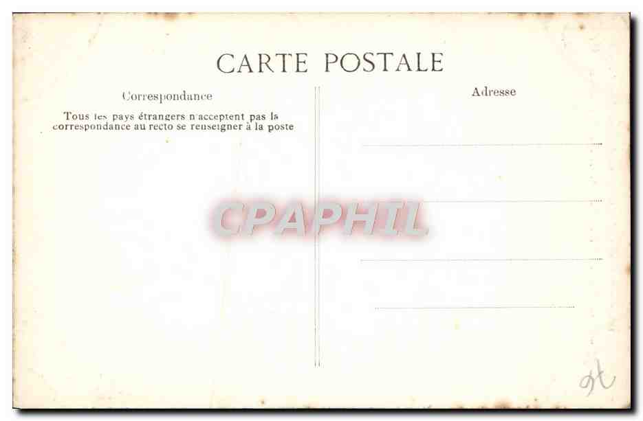 CPA Rouen Cathedrale Portail des Libraires Medaillons Cynocephale drape se tenant le pied de la main droite — Verso