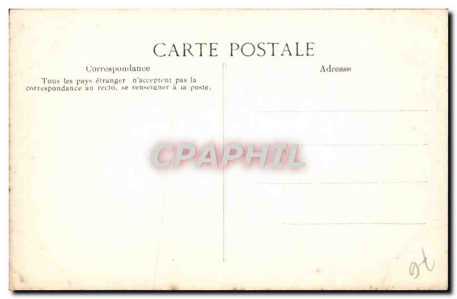 CPA Rouen Cathedrale Portail des Libraires Medaillons Centauresse tenant un bouquet — Verso