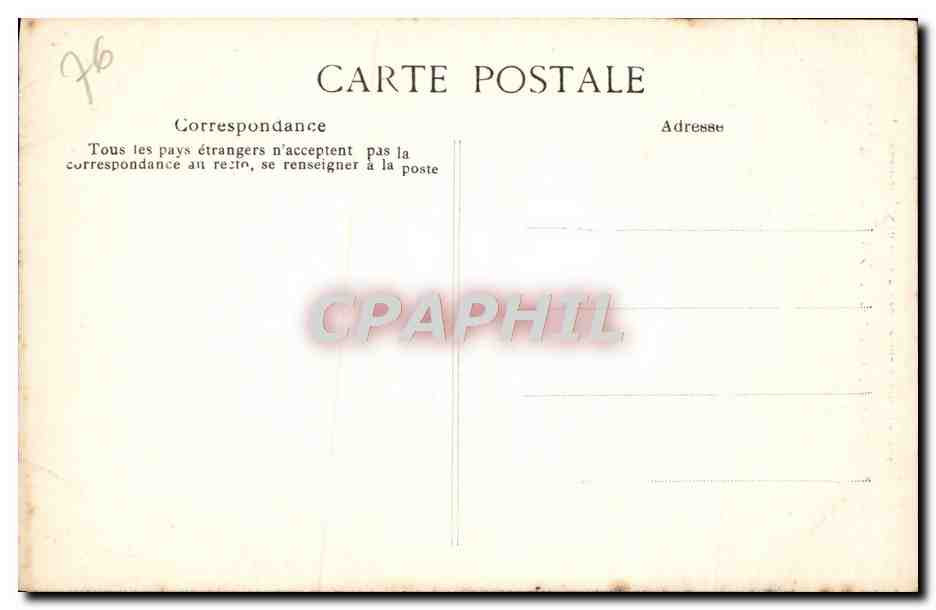 CPA Rouen Cathedrale Portail des Libraires Medaillons Centaure Lion arme d'une torche — Rückseite