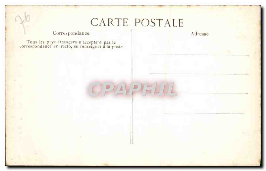 CPA Rouen Cathedrale Portail des Libraires Medaillons Lion se lechant la patte — Rückseite
