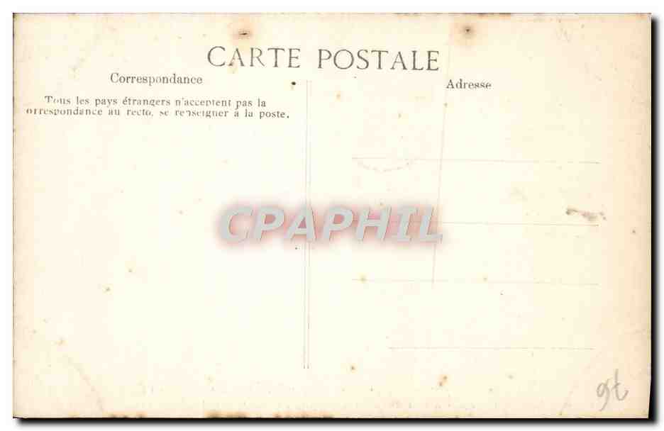 CPA Rouen Cathedrale Portail des Libraires Medaillons Trois personnages designant le sculpteur l'architecte charpentier — Verso