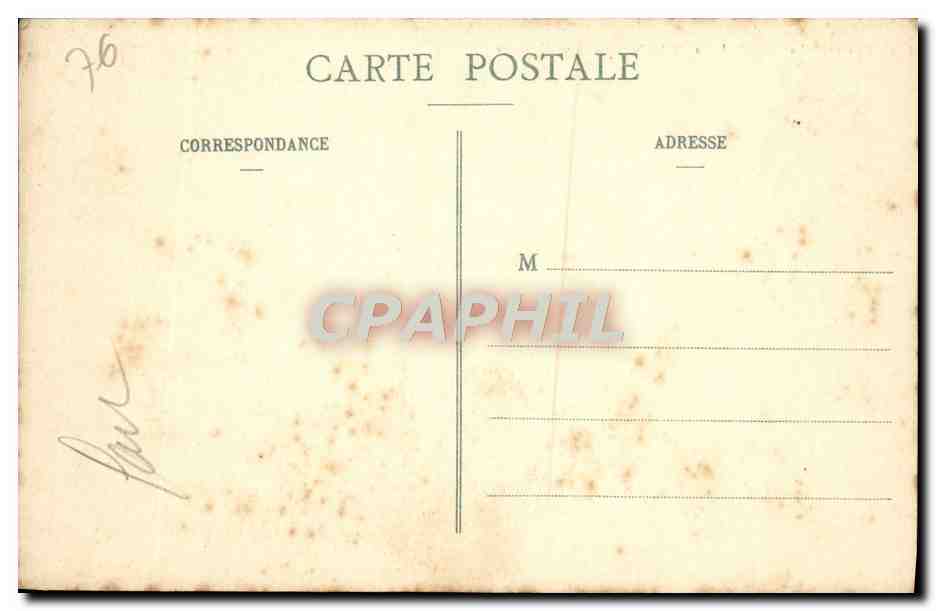 CPA La Cathedrale de Rouen La Cour d'Albane — Verso