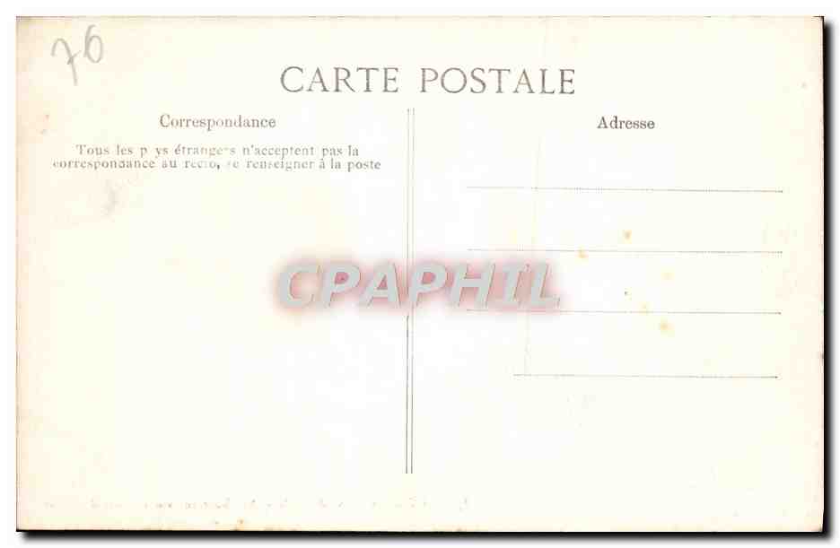 CPA Rouen Cathedrale Arc boutant sur la cour d'albane  — Verso
