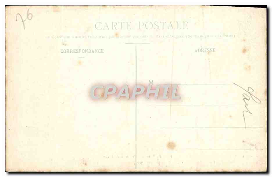 CPA La Cathedrale de Rouen Fragment du tombeau de Louis de Breze  — Rückseite