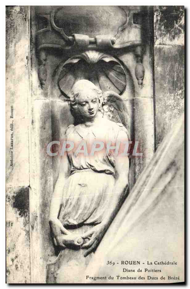CPA Rouen La Cathedrale Diane de Poitiers Fragment du tombeau des ducs de Breze