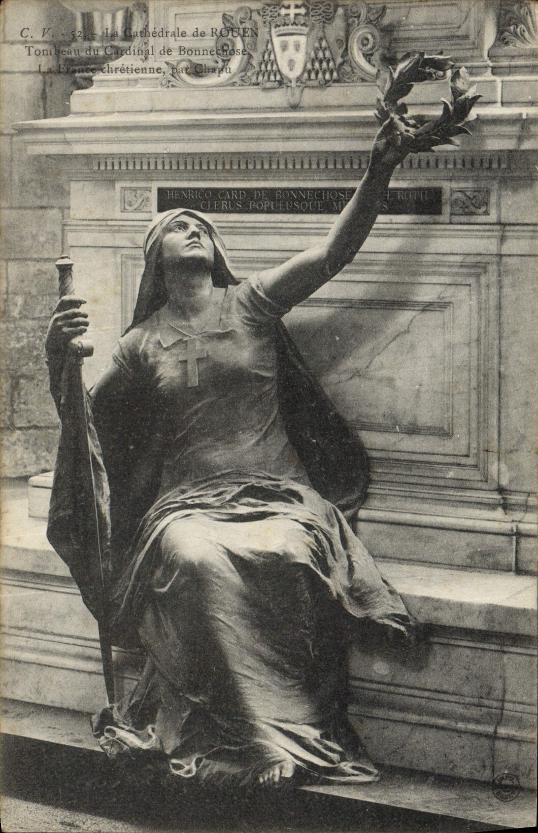 CPA La Cathedrale de Rouen Tombeau du cardinal de Bonnechose La France chretienne